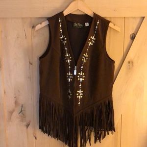 BOHO BOB MACKIE WEARABLE ART FRINGE VEST
